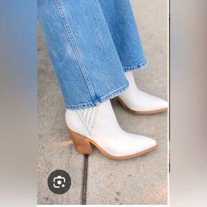 Marc Fisher Gadri White Leather Boots